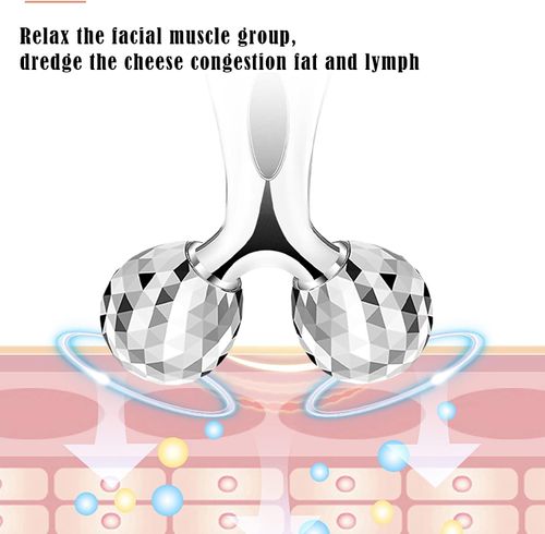 3D Face Roller Massager, Facial Care Massager, V-Shape Facial Massager for Lifting Tightening, Firming Beauty Massage Body Face Tool.