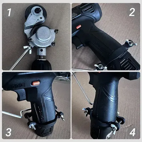 Metal-Cutting Attachment for Power Drills — Sheet Metal Cutting Tool | Power drill attachment suitable for cutting stainless steel, aluminum, iron sheets, and various types of thin sheet metal.