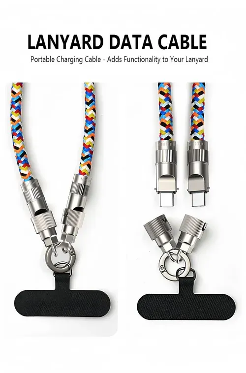 Lanyard charging cable