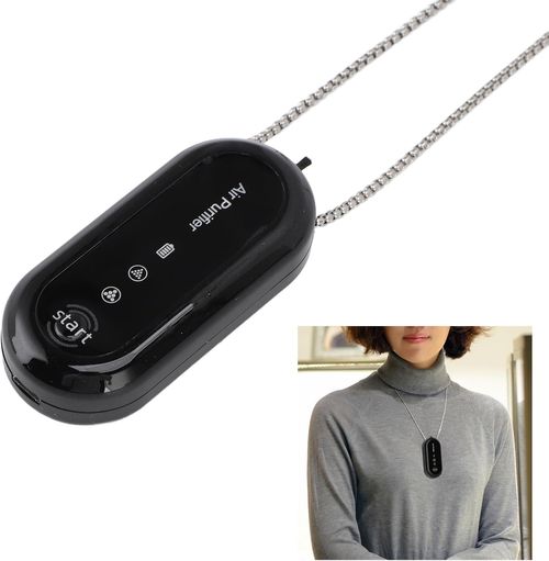 Portable Air Purifier, Wearable Ionizer Necklace, Rechargeable and Portable Air Negative Ion Generator, for Travel Party Outdoor Home