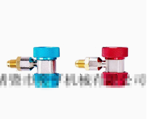 Car air conditioning refrigerant gauge quick connector R134a high and low pressure adjustable connector, air conditioning refrigerant charging quick connector, car R134a high and low pressure adjustable connector, car refrigerant quick connector, air conditioning refrigerant charging tool, high and low pressure universal.