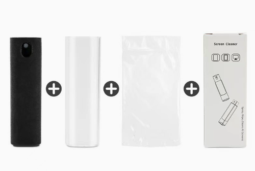 Screen Cleaner 3-in-1 Fingerprint-Proof Screen Cleaner 2 Pieces Screen Cleaning Spray Bottle Microfibre Cloth Fingerprint Proof for Phones Laptop Monitors Car Screens with Cleaning Pen