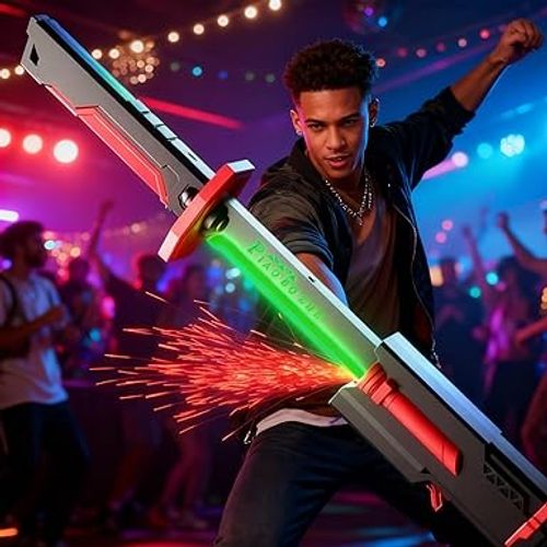Interstellar Spark Sword, a Prop Featuring Sound, Light, and Smoke Effects, Party Decoration, Birthday