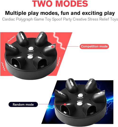 Electric Shock Roulette Game, Electric Shock Novelty Game, Fun Polygraph, Tricky Electric Shock Roulette Shooting Desktop Decompression Creative Truth or Dare, Fit for Home Bar Party Toys