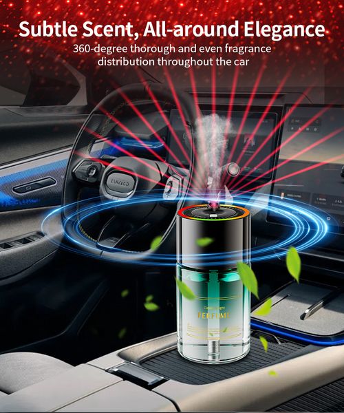 Starry Sky Smart Car Diffuser — Naturally Fragrant Mist Starry Sky Car Diffuser — Intelligent Spray for Long-Lasting Scent Atmospheric Starry Sky Car Diffuser — Light Luxury Odor Elimination Smart Atomizing Diffuser — Natural Freshness in Your Car, All Day Long