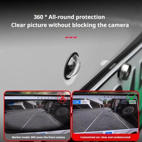 Car Camera Lens Protector,2PCS Clear Backup Camera Protective Cover,Anti-Rain Car Reversing Cameras Protection,High-Transparency Auto Backup Cameras Protective Sticker for Front BumperCamera