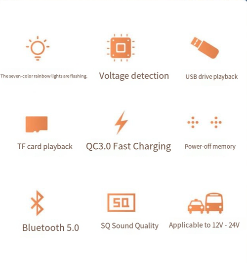 In-Car Bluetooth MP3 Player with Digital Voltage Display — PD Fast-Charging Dual-Port Car Charger Multifunctional Q7 Car Charger — Cigarette Lighter Adapter with Fast Charging & In-Car Bluetooth Music Player