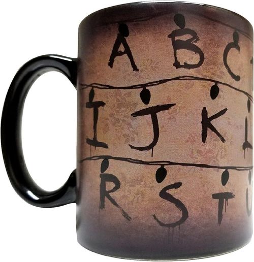Stranger Xmas Lights 11oz Color Changing Ceramic Mug - Temperature Heat Sensitive S Things Christmas Light Cup