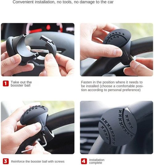SEADEAR Car Steering Wheel Spinner, 360 Degree Silicone Power Handle Steering Wheel Knob Car Steering Wheel Spinner Knob Car Steering Wheel Booster Ball Car Steering Wheel Assistive Ball