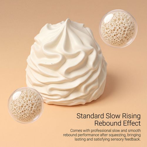 Cream Roll Squeeze Slow-Rising Ornament, Handmade Silicone Stress Relief Accessory, Sticky Squishy Fidget Piece for Relaxation & Display