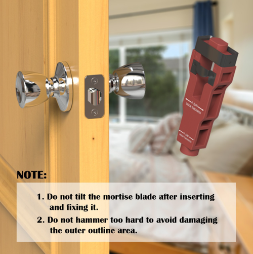 Door Latch Mortise Tool Installation Kit – Helps with Material Removal