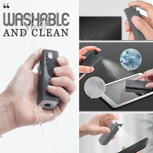 Screen Cleaner 3-in-1 Fingerprint-Proof Screen Cleaner 2 Pieces Screen Cleaning Spray Bottle Microfibre Cloth Fingerprint Proof for Phones Laptop Monitors Car Screens with Cleaning Pen