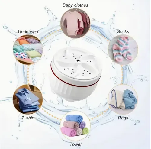 Portable Washer USB Powered Cleaning Washing Machine Mini Turbo Washer for Socks Underwear and Baby Clothes