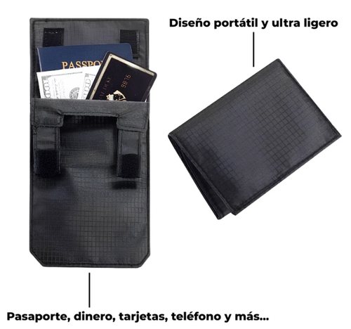 3-In-1 Pocket Travel Wallet, Foldable Under-Clothing Money Holder Wallet
