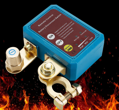 12V24V Car Battery Negative Terminal Breaker with Low Current and Leakage Protection, Remote Control Smart Breaker