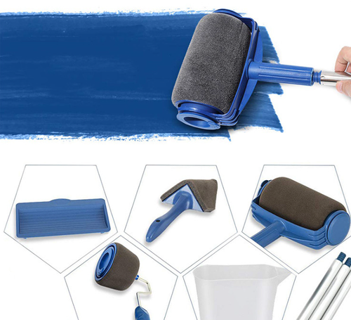 Pintar Facil Seamless Sponge Paint Roller — 6-in-1 Paint Brush Set. New Model Seamless Sponge Roller — As Seen on TV Multifunctional Painting Kit. Pintar Facil Seamless Sponge Paint Roller.