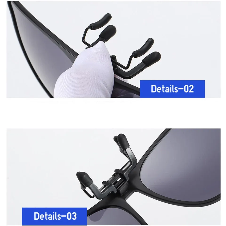 Clip-on Polarized Lenses for Myopia (Invisible or Low-Profile Style)
