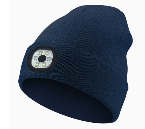 Bluetooth Music Knit Hat with LED Lighting — Luminous Christmas Cap, Outdoor LED-Lit Bluetooth Beanie, New Cross-Border Style: Outdoor Lighting and Music Knit Hat