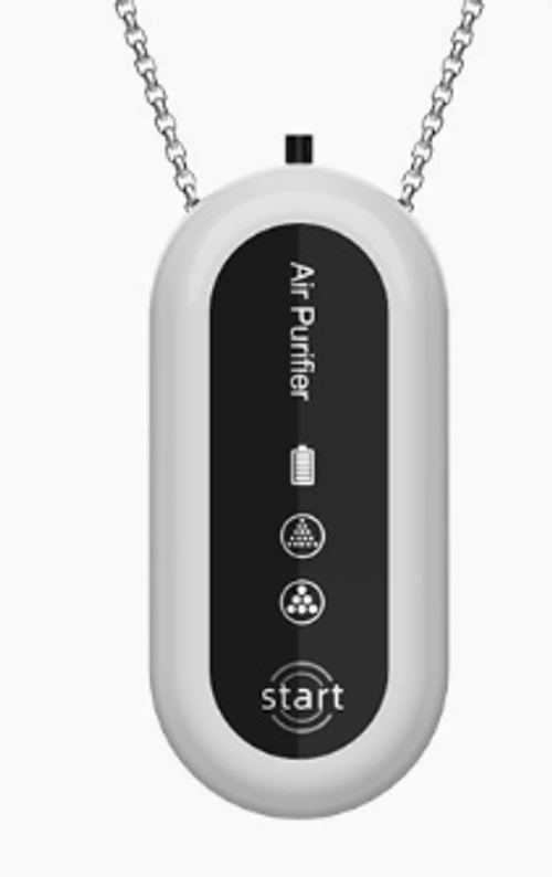 Portable Air Purifier, Wearable Ionizer Necklace, Rechargeable and Portable Air Negative Ion Generator, for Travel Party Outdoor Home
