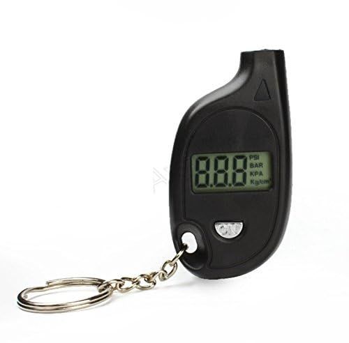 Mini LCD Digital Tire Air Pressure Gauge Keychain for Car Auto Motorcycle