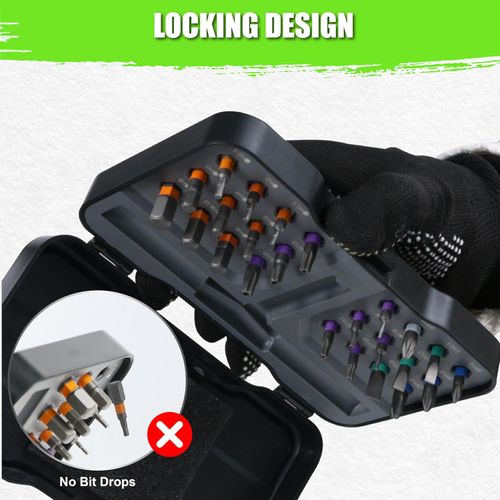 24 in 1 Magnetic Ratchet Screwdriver Set with Detachable T Handle