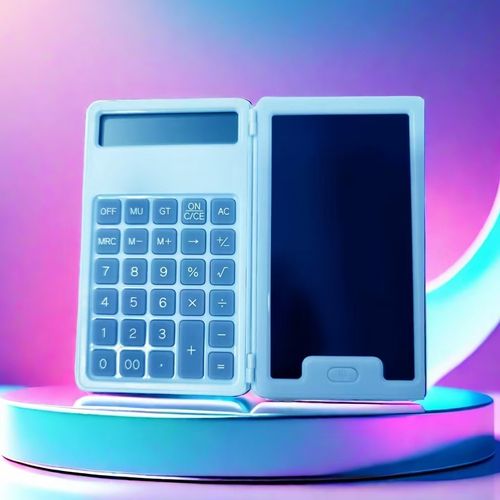 Multifunctional Rechargeable Calculator with Writing Tablet