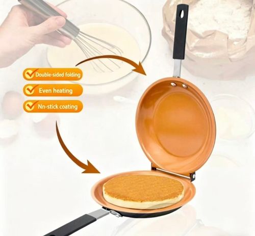 Magic Double Flip Cake Pan: Bake Perfect Cakes & Pancakes Effortlessly!