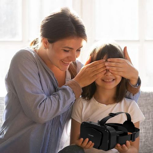 VR Headset Compatible with iPhone & Android Support  Virtual Reality Glasses Stereo Headphones 3D Glasses Headset Helmets