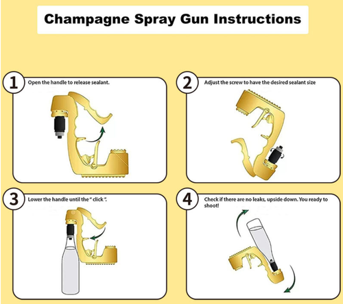 Beer Gun Champagne Spray Dispenser Party Bar Prop Bottle OpenerBeer Spray Gun Champagne Dispenser Bar Nightclub Party Prop