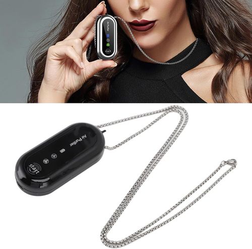 Portable Air Purifier, Wearable Ionizer Necklace, Rechargeable and Portable Air Negative Ion Generator, for Travel Party Outdoor Home