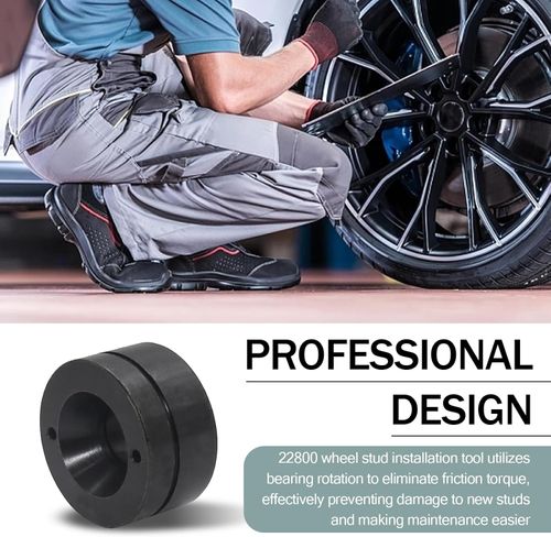 22800 Wheel Stud Installer, Labor-Saving Wheel Bolt Installation Tool Assembly Accessories, Universal Light-Duty Truck Wheel Studs Replacement for Most Cars (Black)