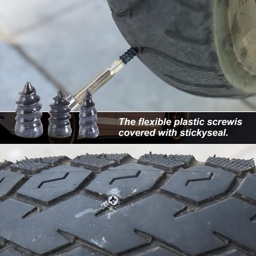 🔩60PCS Tire Repair Rubber Nails Kit with 2 Sizes