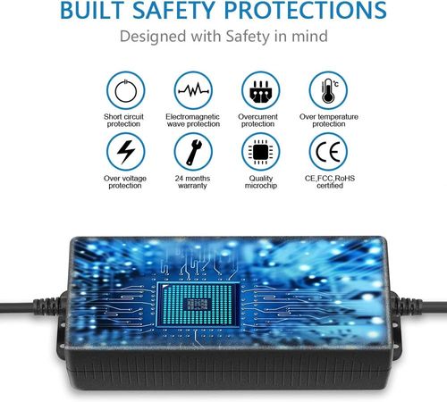 Universal Power Supply Adjustable 144W 3.5V~36V 4A AC DC Adapter 12V 24V 36V 5V 6V 9V 14V Power Adapter 100V~240V AC to DC Converter Multi-Voltage Variable Transformer 14 Tips