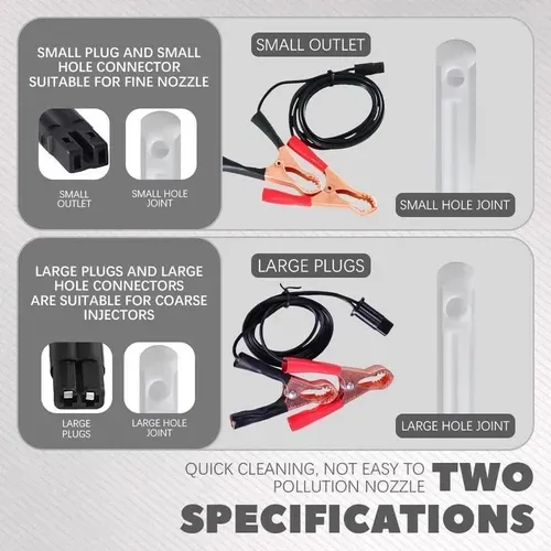 Universal Car Fuel Injector Nozzle Flush Cleaner Adapter DIY Cleaning Tool Kit Set,Automotive Diesel Gas Injectors Nozzles,Car Fuel Injector Tester Fuel Pump Pressure Test