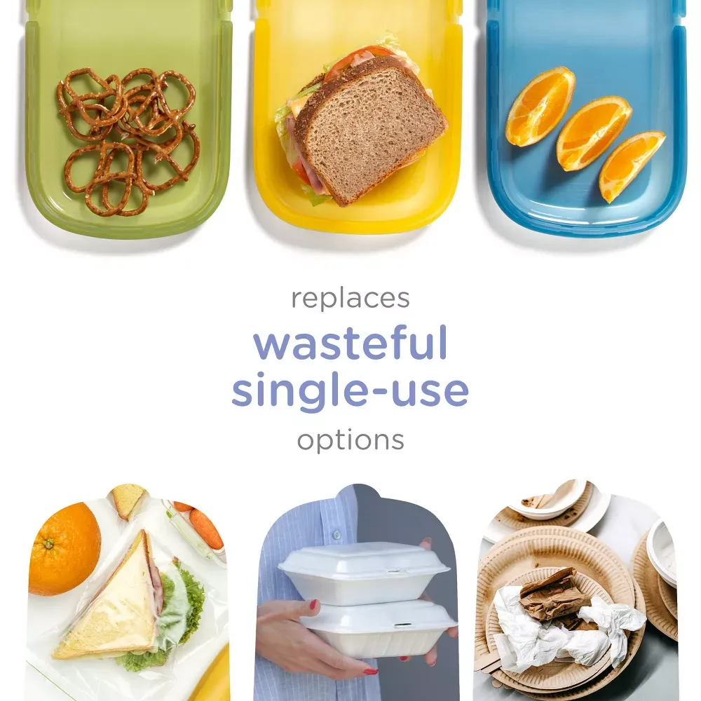 Portable Silicone Fruit Storage Bag – Leak-Proof, Food-Grade, Reusable Sealable Bag