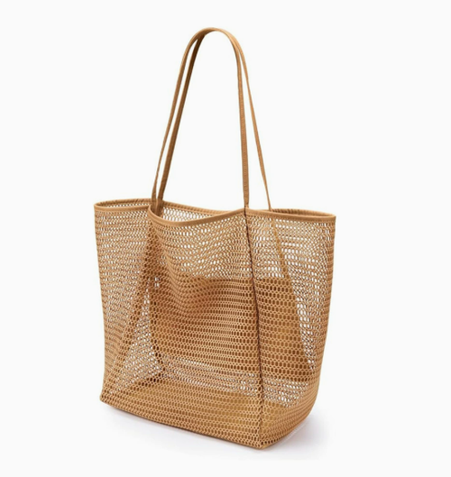 Versatile and Travel-Friendly! This foldable mesh beach bag for women is the perfect choice for outdoor excursions, shopping, and organization. Your ideal summer companion: a collapsible mesh tote that doubles as a shoulder shopping bag, offering effortless storage for your beach trips.