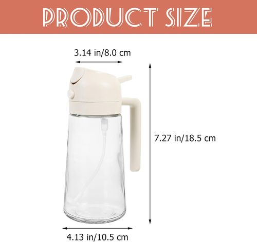 olive oil spray bottle cooking oil sprayer can spritzer air fryer er Baking Dispenser pump Pourer pp white glass bottle foggy