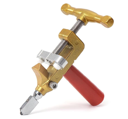 2 in 1 Portable Tile Cutter - Manual Cutting Tool Kit for Glass, Porcelain, Marble and Ceramic