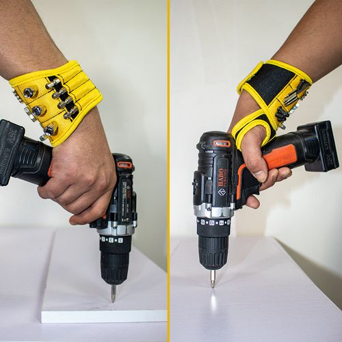 Magnetic Wristband Tool Belt for Efficient Tool Collection