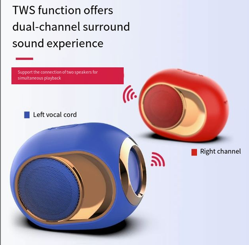 X6 Portable Wireless Bluetooth Speaker with HD Sound and Deep Bass, Built-in Mic for Phone, Tablet, TV and More (Black)