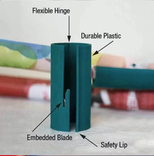 Portable Cylindrical Gift Wrapping Paper Cutter – Ideal for Florists