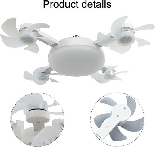 Ceiling Fan With Light And Remote, Small LED Ceiling Fan Dimmable LED Fans Light Ceilings With Three-speed Wind For Bedroom Living Room