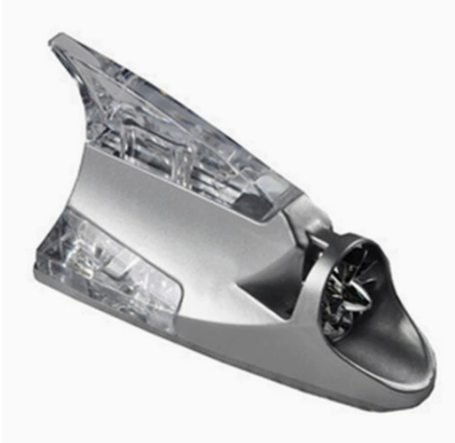 Automotive Shark Fin Wind-Powered Light — Flashing, Anti-Rear-End, Multi-Color LED Antenna Light. Wind-Powered, Wireless, Flashing Shark Fin Light. Roof Modification Warning Light — Multi-Color Streaming Effect, Wind-Powered, Anti-Rear-End Light (Universal Fit).