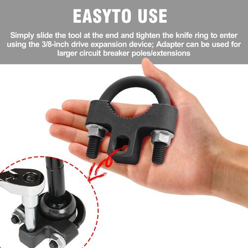 Inner Tie Rod Removal Tool,with Non-Slip Teeth for Inner Tie Rod Removal and Installation Inner Tie Rod Tool Inner Tie Rod U-Wrench,3,8 Carbon Steel Inner Low Profile Tool for Car Chassis Rocker