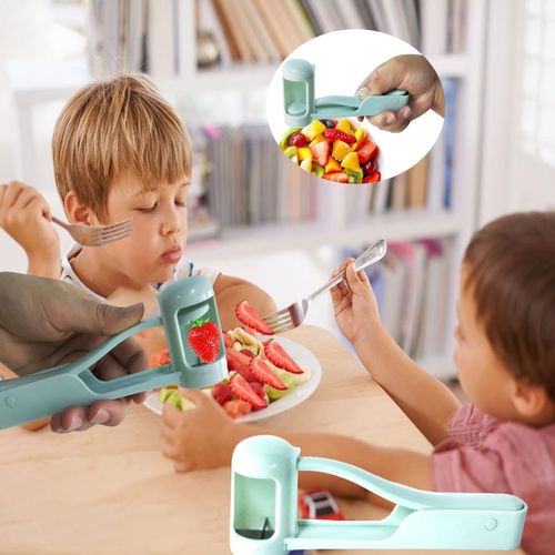 Toddler grape slicer, baby grape cutter, grape, tomato, cherry and strawberry cutting tool, suitable for fruit and vegetable salads, grape slicer