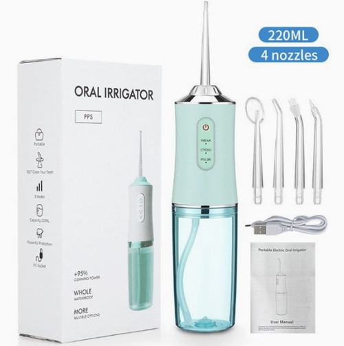 Portable Electric Water Flosser – Rechargeable Handheld Oral Irrigator for Home Use (Removes Tartar)