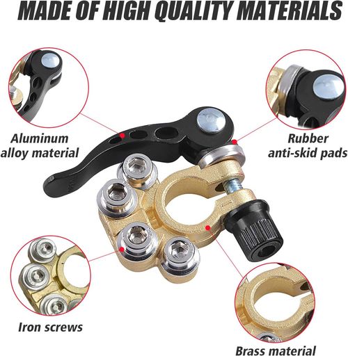 Terminali di Batteria Connettori Fascette di Tipo, Rilascio Rapida Bordi di Batteria Elettrodi Positivi e Negativi di Tipo  Autobus, Camioni, Autobus (1 paio)