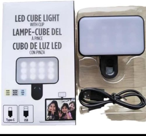 Ring Light Selfie for Mobile Phone Rechargeable LED Camera Light for Video Shooting, Laptop Lamp for Video Conferencing (White Light 3 Levels