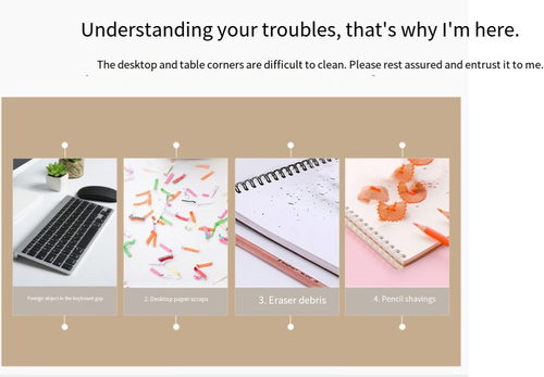 Handheld Mini Electric Vacuum Cleaner — A Portable, High-Suction Desktop Dust Removal Essential. This cordless, mini-designed handheld vacuum is the ultimate tool for cleaning tight crevices throughout your entire home. Lightweight and electric-powered, it serves a dual purpose for both car interiors and desktop surfaces. A household cleaning must-have, this multifunctional handheld vacuum is compact, portable, and easy to store—specifically designed for cleaning desktops and sofa crevices.