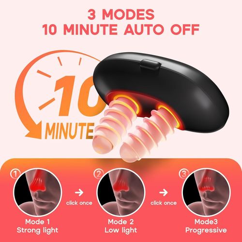 Red Light Therapy for Nose, Red Light Nasal Therapy Device, Simple to Use, Lightens The Burden
